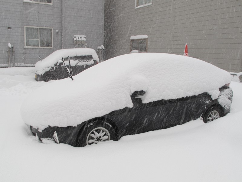 Heavy snow in Otaru